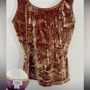 Essentials Velvet Brown Tank Top